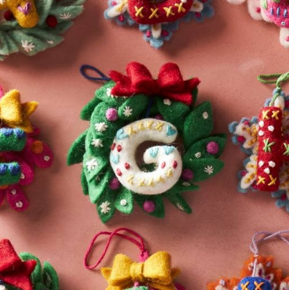 Anthropologie Other - HTF Deck The Halls "G" Monogram Ornament